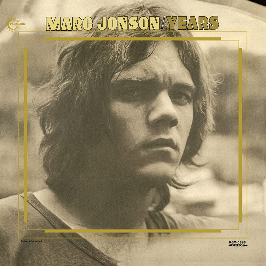 Album cover for Marc Jonson’s “Years,” featuring a portrait of the artist.