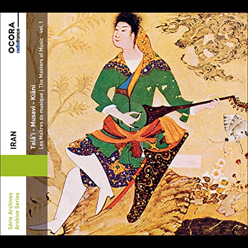 CD cover featuring a Persian miniature painting of a musician with a lute.