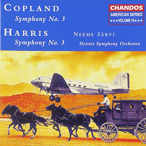 CD cover with an airplane, horse-drawn carriage, and golden landscape.