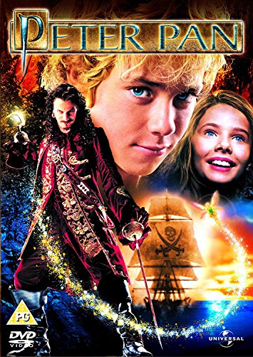 Peter Pan DVD cover featuring young actors and a pirate ship.