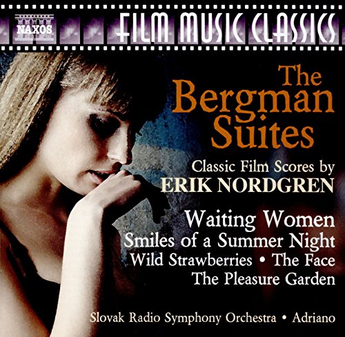 CD cover for "The Bergman Suites" by Erik Nordgren, featuring a woman’s face.