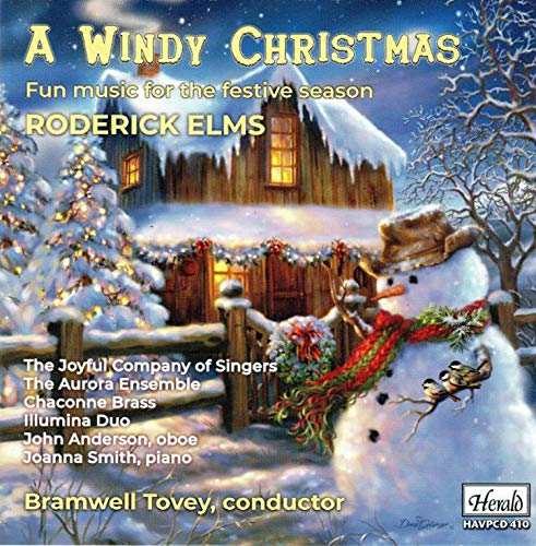 CDHCD cover featuring a snowman and snow-covered cottage under a starry night sky.
