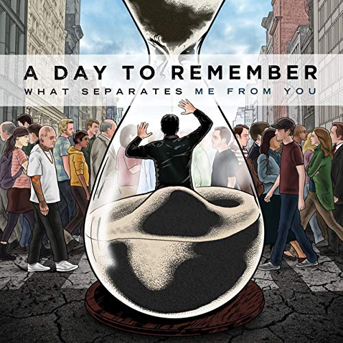 Album cover for A Day To Remember, featuring a person in an hourglass.