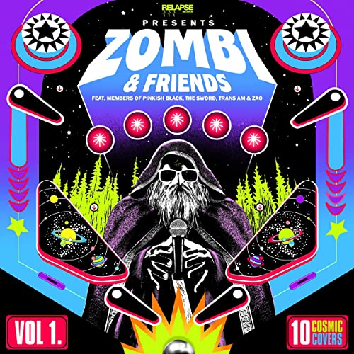 CD cover for “Zombi & Friends Vol. 1” featuring a hooded figure.