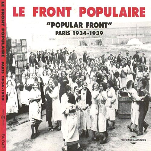 CD cover depicting a large crowd of people, Paris 1934-1939.