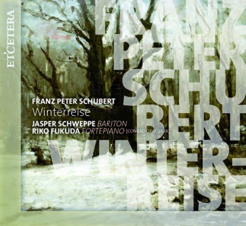 CD cover for Schubert’s “Winterreise” featuring a winter landscape.