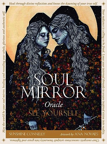 Oracle card cover depicting two women facing each other with floral details.