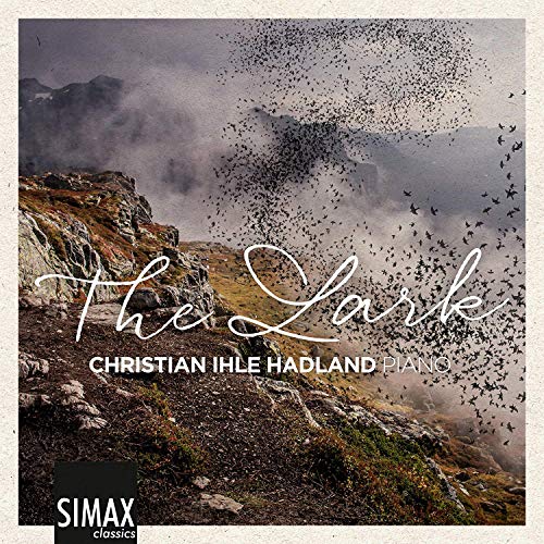 CD cover: mountainous landscape with birds, title "The Lark" and pianist's name.