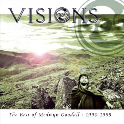 CD cover for Medwyn Goodall’s “Visions” featuring a landscape and portrait.