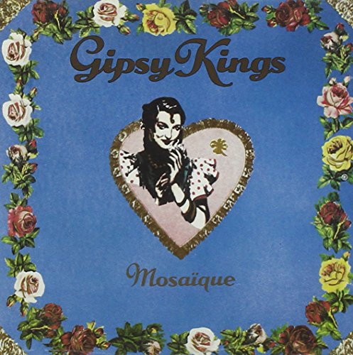 Gipsy Kings “Mosaique” CD cover with floral border and portrait.