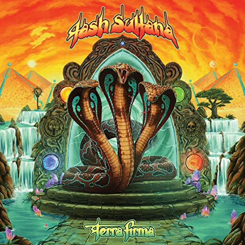 Album cover: Cobras emerging from an ornate archway with pyramids backdrop.