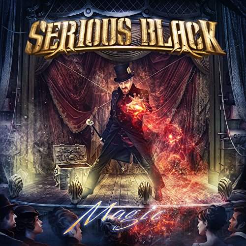 CD cover for “Magic” by Serious Black, featuring a magician on stage.