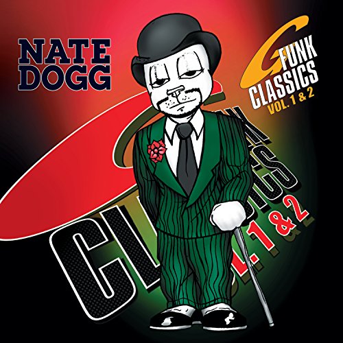 Album cover for Dogg Nate’s “G Funk Classics Volume 1 & 2” featuring a cartoon character.