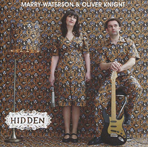 Marry Waterson & Oliver Knight album cover, patterned background, woman and man.