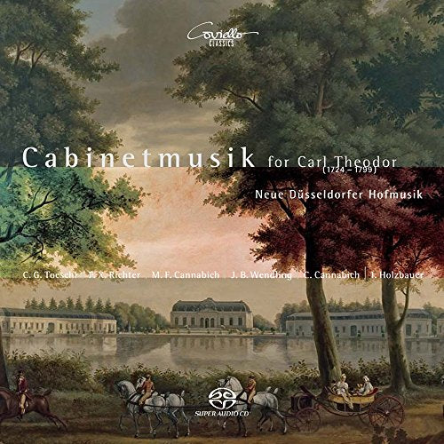 CD cover depicting a landscape painting with figures and carriages.