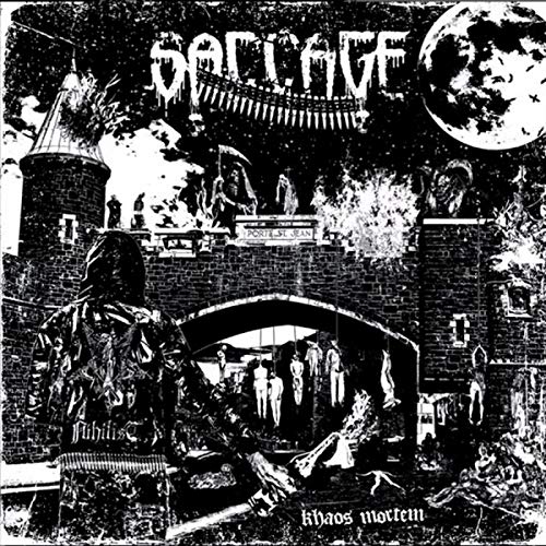 Black and white CD cover with a hooded figure and castle scene.