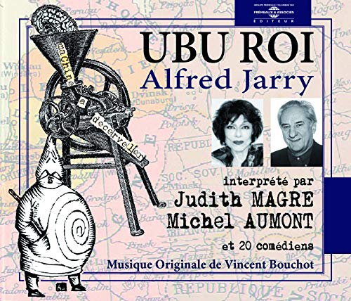 CD cover for Alfred Jarry’s “Ubu Roi” featuring portraits and illustration.