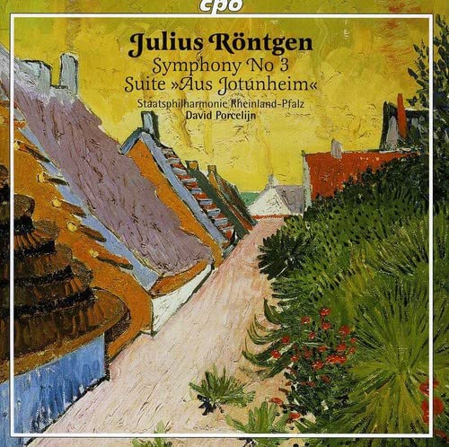 CD cover featuring an impressionistic painting of a village street.