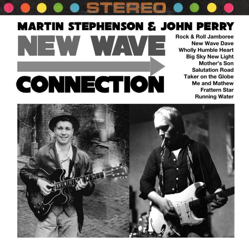 CD cover for Martin Stephenson & John Perry’s “New Wave Connection” album.