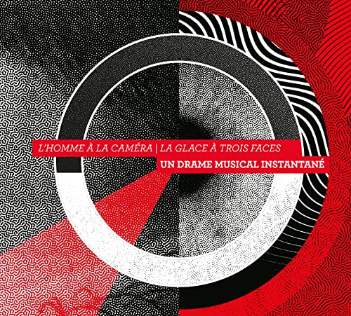 CD cover with abstract black, white, and red geometric design and text.