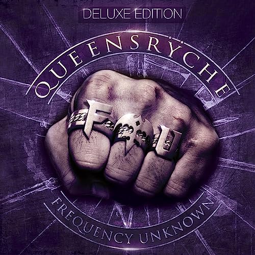 Queensryche “Frequency Unknown” album cover featuring a clenched fist.