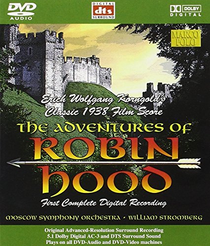 DVD cover for "The Adventures of Robin Hood" featuring a castle.