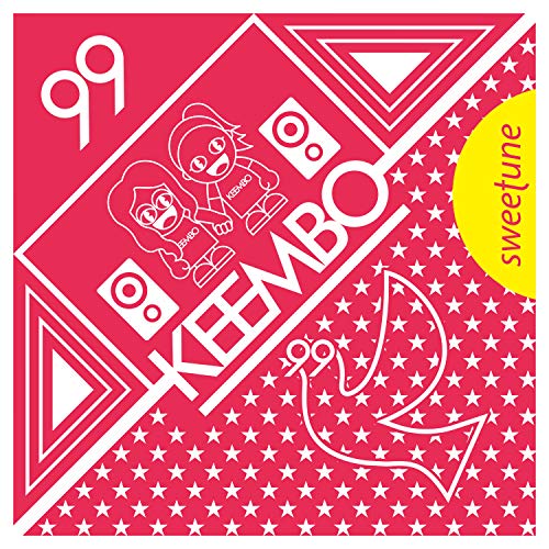 CD cover for Keembo - 99, featuring illustrations and text on pink.