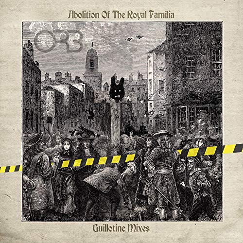 Vintage-style album cover depicting a crowd and a guillotine with a rabbit.