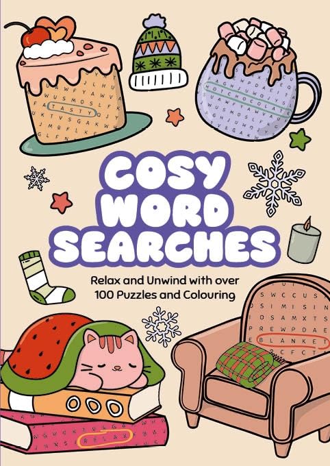 Cosy Word Searches : Relax and Unwind with over 100 Puzzles and Colouring