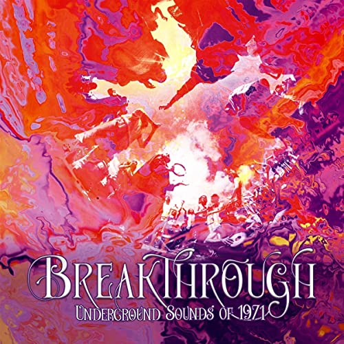 CD cover with swirling, colorful abstract art and bold text: "BREAKTHROUGH".