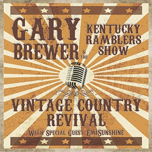 CD cover for Gary Brewer & The Kentucky Ramblers, vintage style.