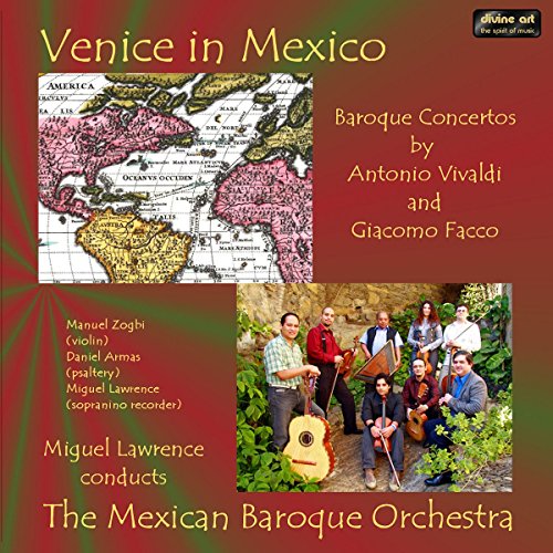 CD cover for "Venice in Mexico" featuring a map, musicians, and text.