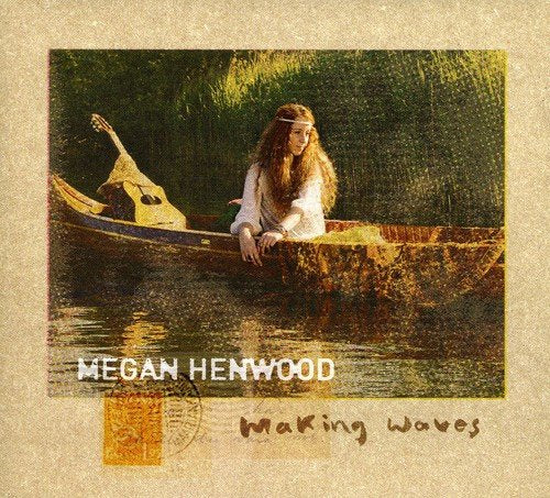 CD cover: woman with guitar in a small boat on water.