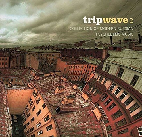 CD cover with a distorted aerial view of rooftops and text “tripwave 2”.