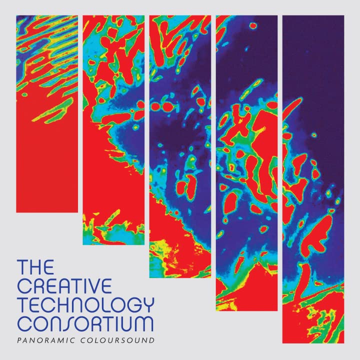 Vinyl record with colorful, abstract soundwave-inspired artwork; likely a new release.