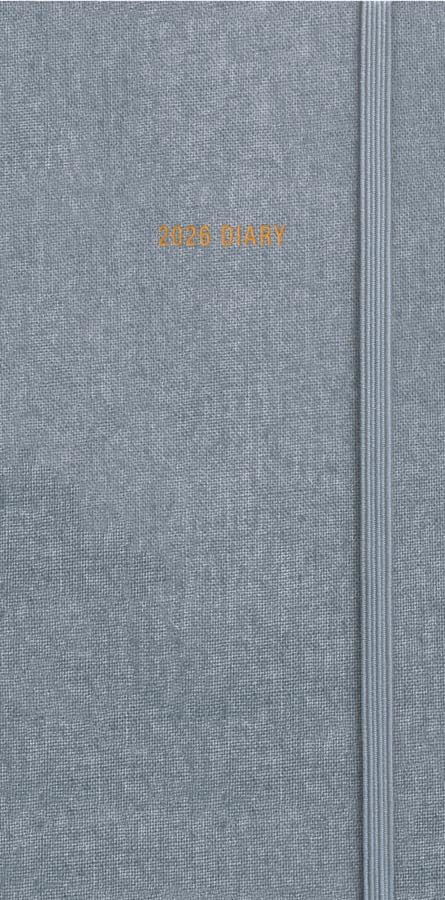 Charcoal Deluxe Slim Diary 2026