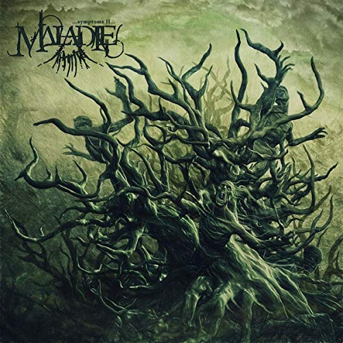 Dark album cover with figures entangled in thorny branches.