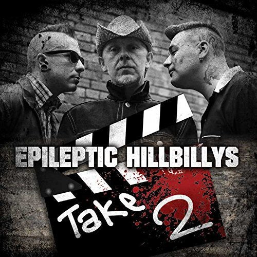 CD cover for Epileptic Hillbillys’ “Take 2” featuring three men with mohawks.