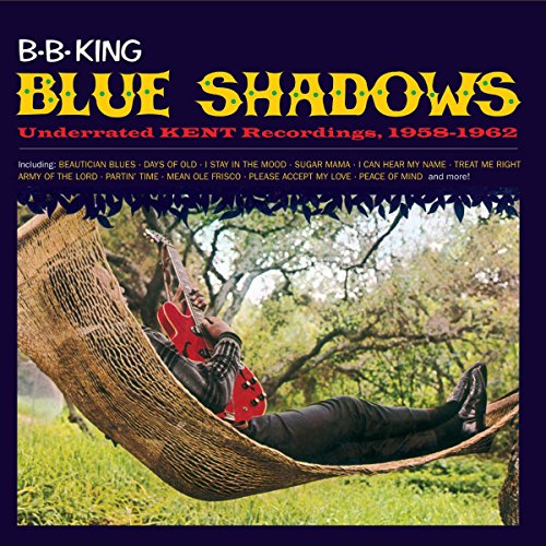 B.B. King “Blue Shadows” CD cover with a relaxed musician in a hammock.
