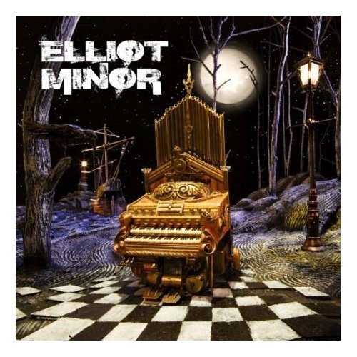 Elliot Minor CD cover: ornate organ in a moonlit, checkered landscape.