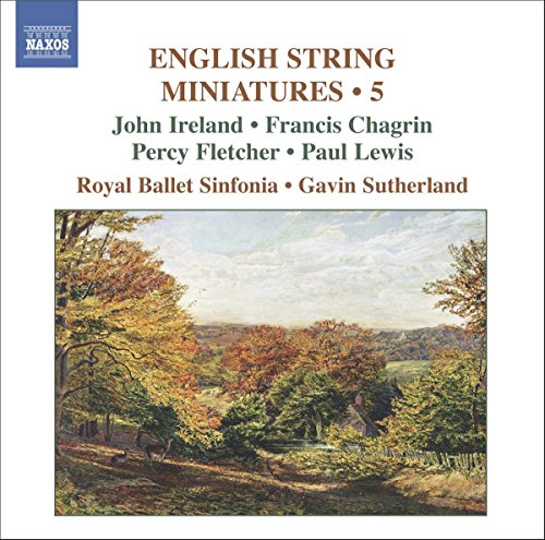 CD cover for "English String Miniatures, Vol. 5" with landscape painting.
