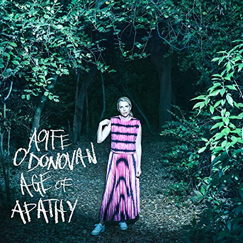 Aoife O'Donovan album cover, woman in forest with text overlay.