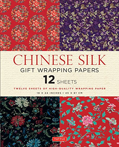 Chinese Silk Gift Wrapping Papers: High-Quality 18 x 24 inch (45 x 61 cm) Wrapping Paper