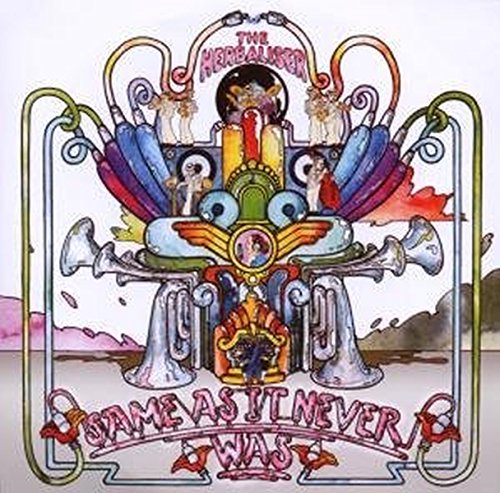 Colorful, psychedelic album cover for The Herbaliser’s “Same As It Never Was.”