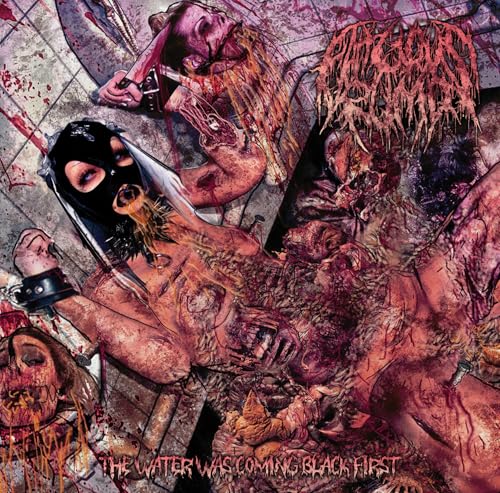 CD cover with disturbing, graphic imagery of figures in violent poses.