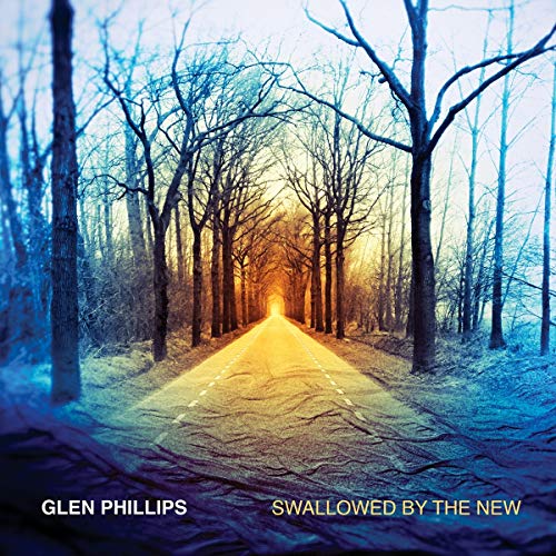 CD cover: A road through a wintry forest with a golden glow.