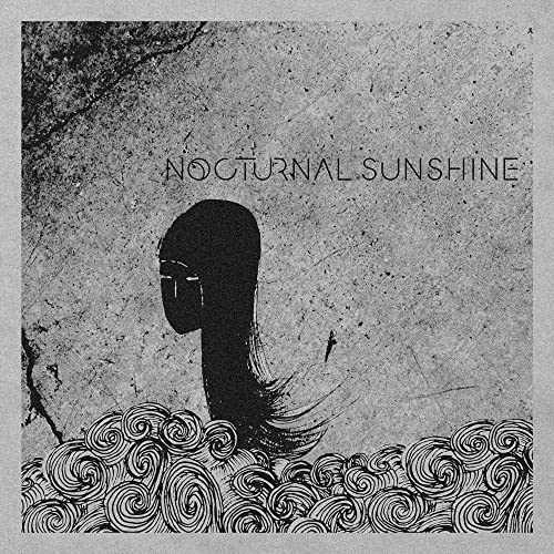 CD cover: black and white illustration of a face in clouds.