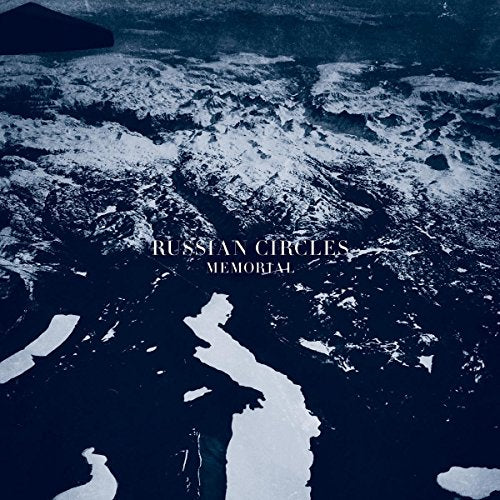 Russian Circles’ “Memorial” CD cover: aerial view of snowy mountains.
