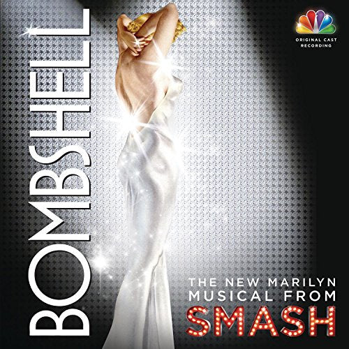 CD cover for "Bombshell" musical, showing a woman in a silver dress.