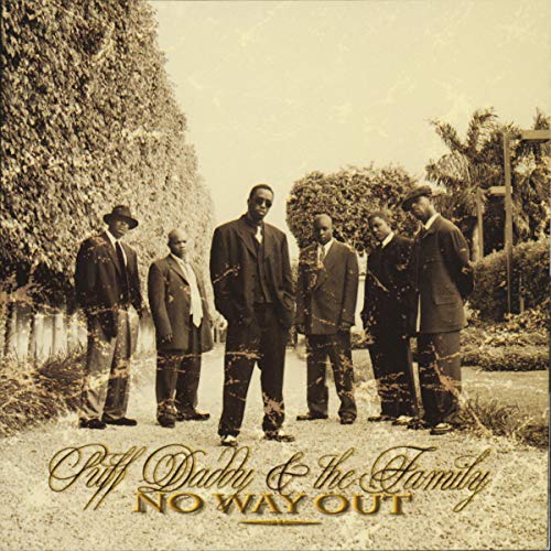 CD cover for Puff Daddy & The Family’s “No Way Out,” group in suits.